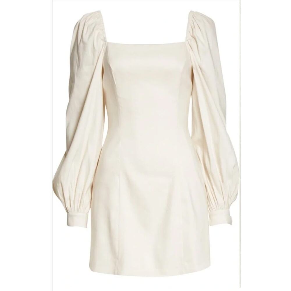 Ted baker linen blend long sleeve dress